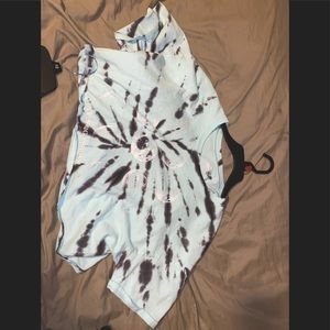 blue tie dye crop shirt. super cute but rarely worn.
